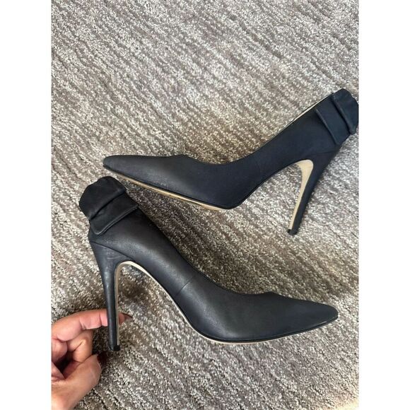 Enzo Angiolini Martini Women's Black Stiletto Heels with Bow Size 7 - Picture 6 of 10